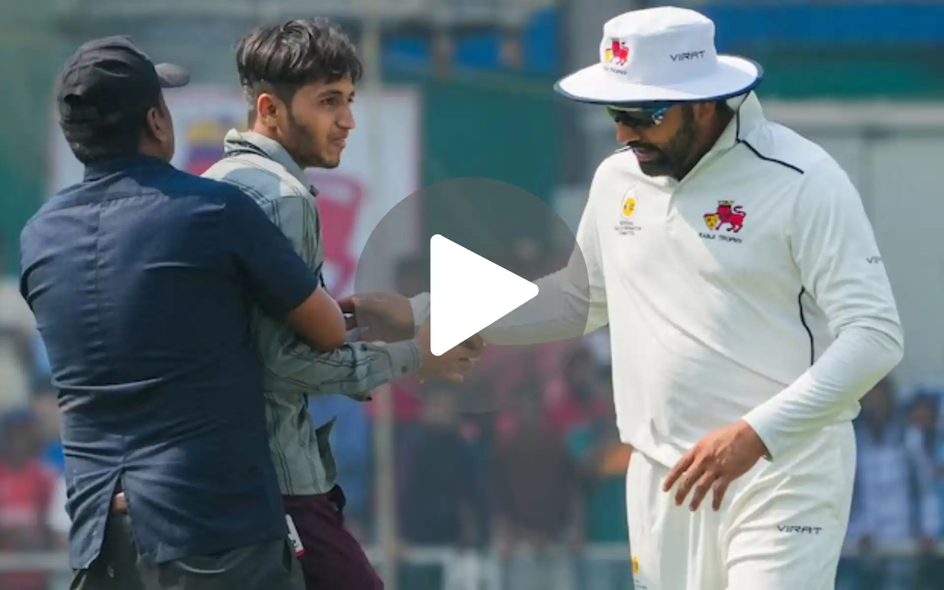 [Watch] Rohit Sharma's Fan Breaches Security During A Rare Ranji Trophy Appearance